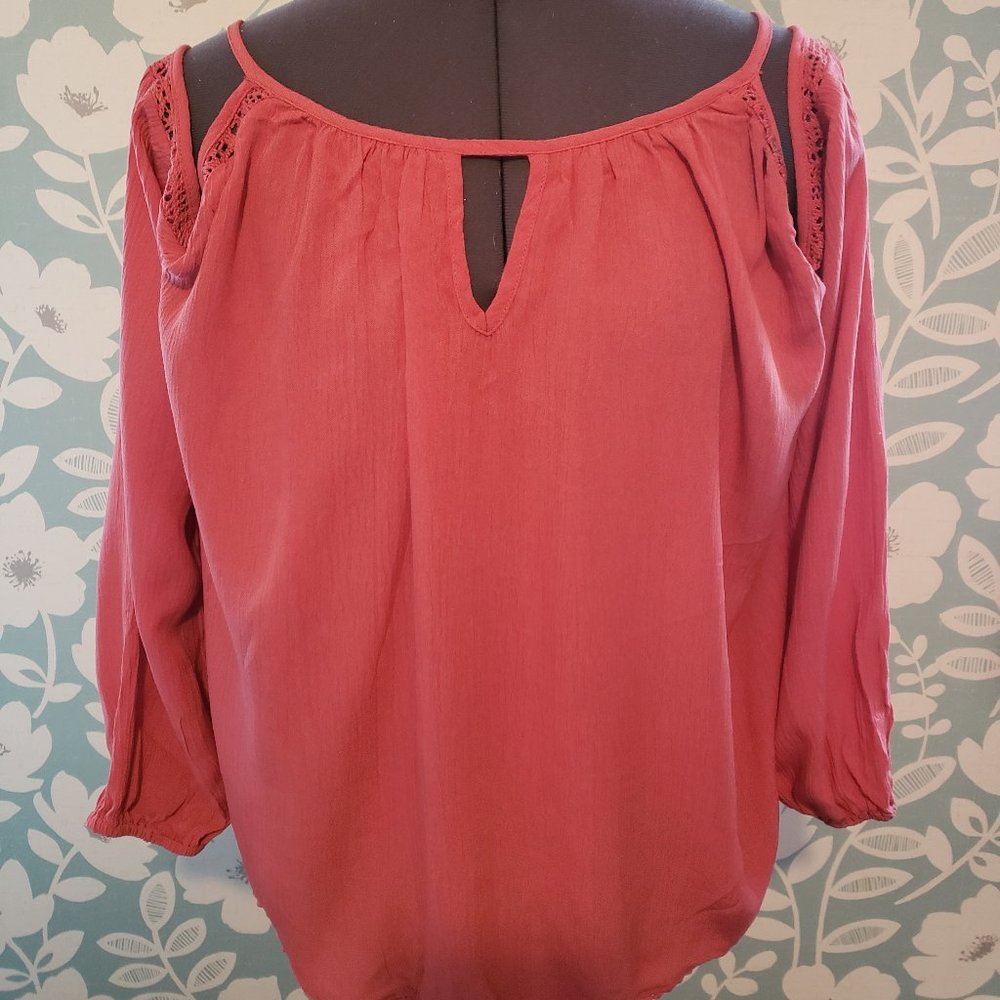 NWT Aeropostale cold shoulder top large